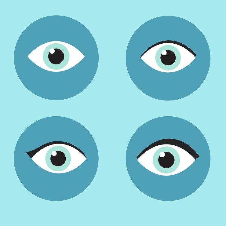 Vector oog plat pictogram