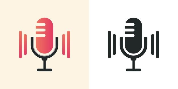 Vector opname pictogram logo ontwerp