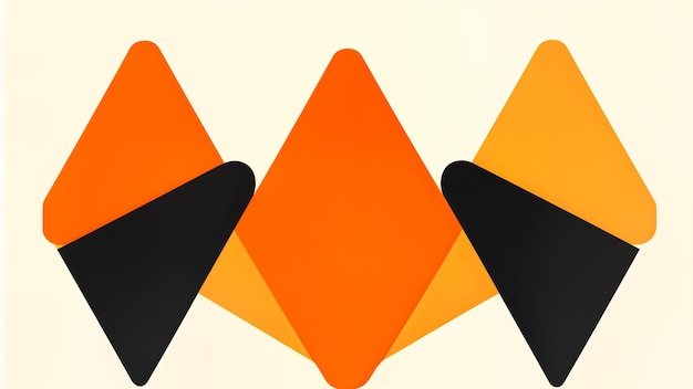 Vector vector orange background with hexagon shapes