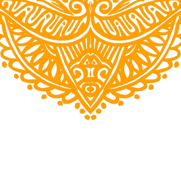 Vector orange mandala