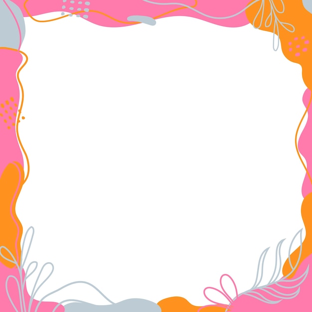 Vector organische abstracte achtergrond, abstracte achtergrond met organische vormen, blobs, stippen, lijnen