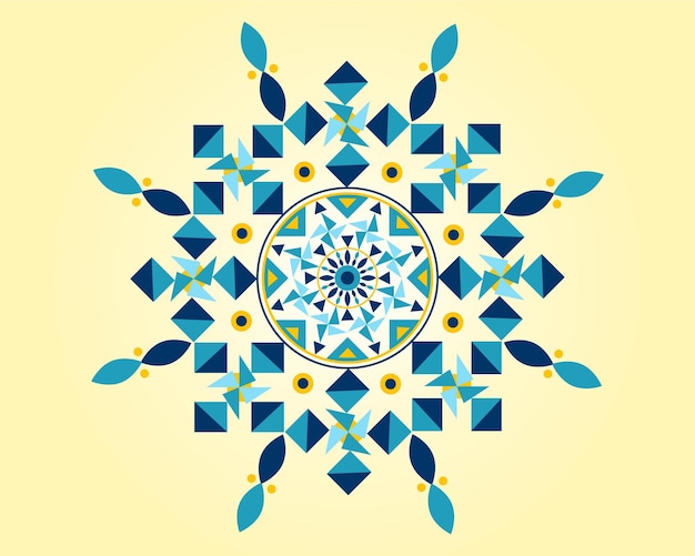 Vettore orientale mandala design