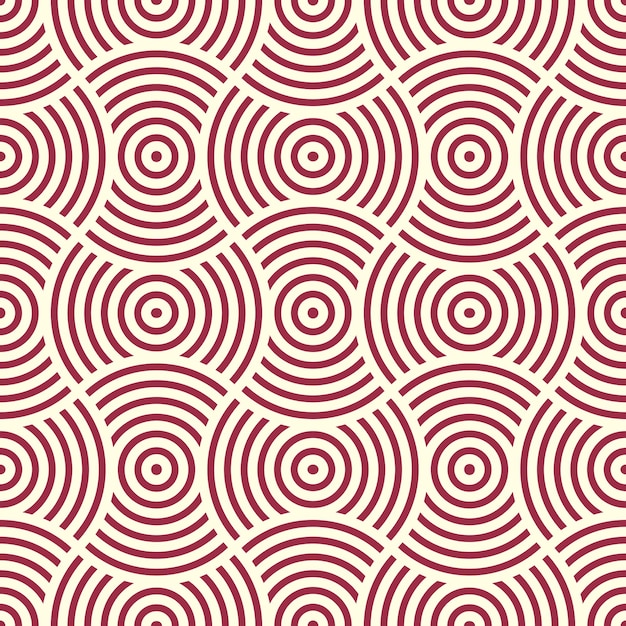 Vector ornamental continuous background made using undulate lines, curves and circles. Bright composition can be used as wallpaper pattern.