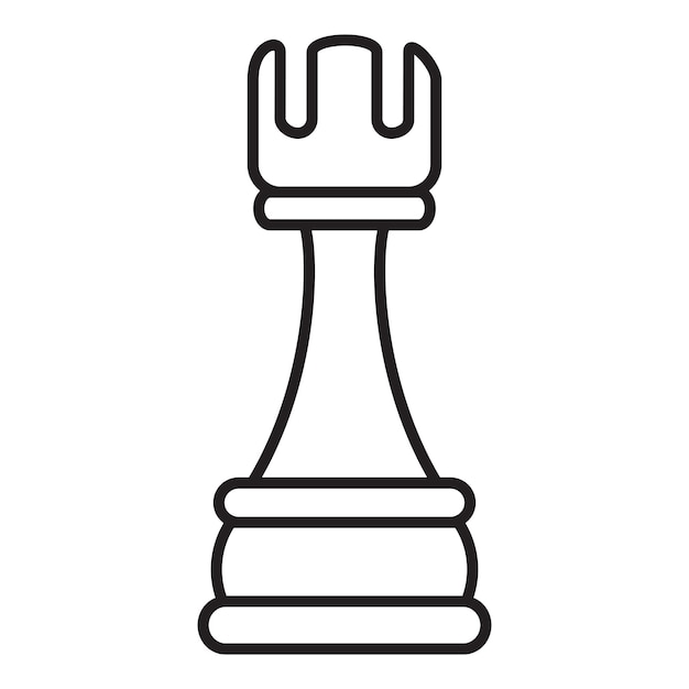 Chess rook Royalty Free Vector Image - VectorStock