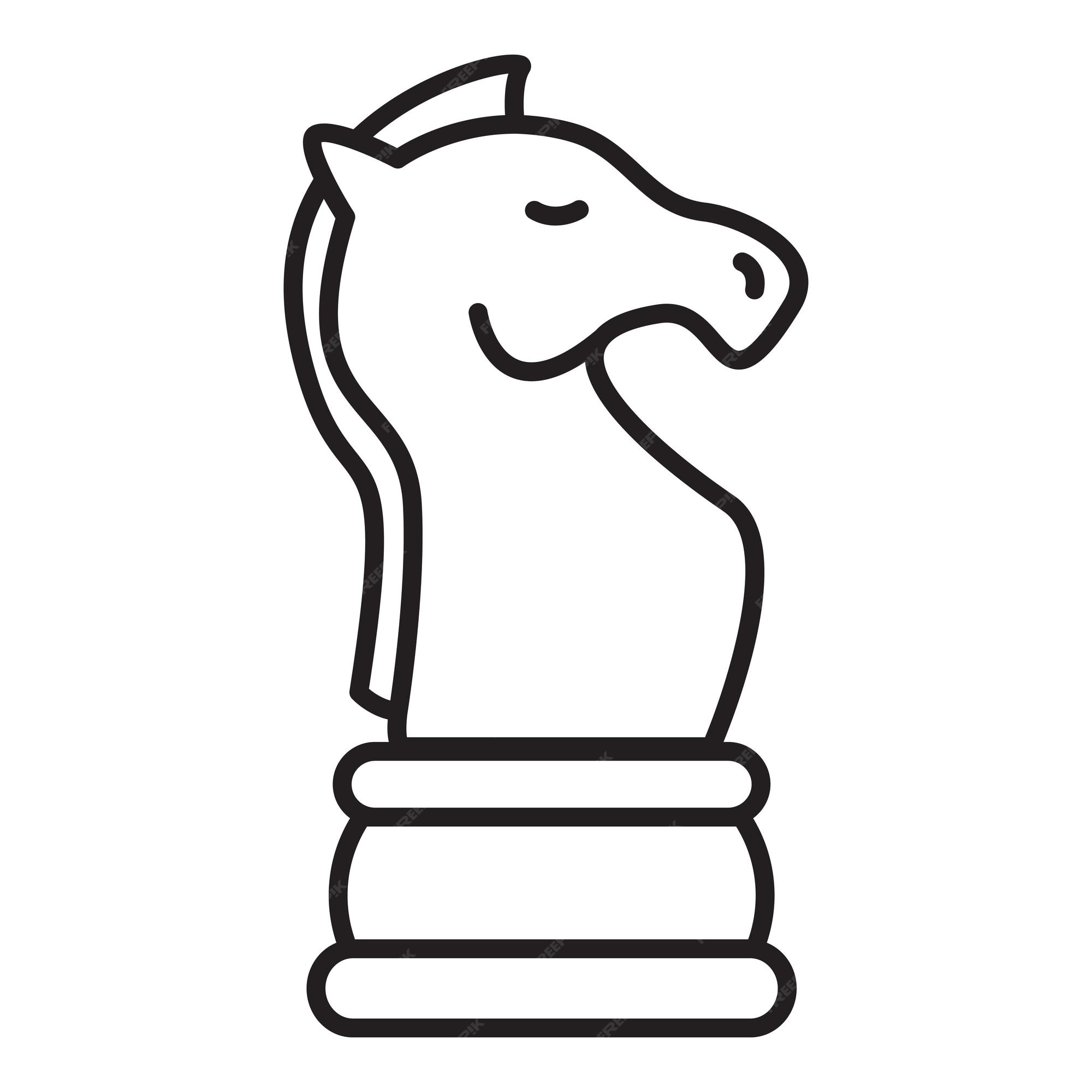 Knight Chess Piece Outline Svg Png Icon Free Download (#34045) 