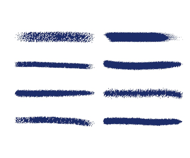 Vector vector paintbrush set of ink brush strokes