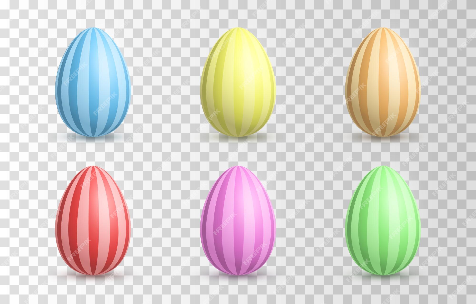 Premium Vector  Vector painted easter eggs png. multi-colored eggs png.  chicken eggs, food. easter, holiday.