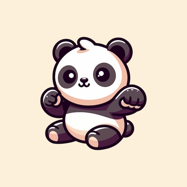 ベクターパンダのイラスト