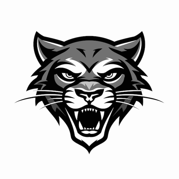 Vector vector panther mascotte esport gaming logo vector