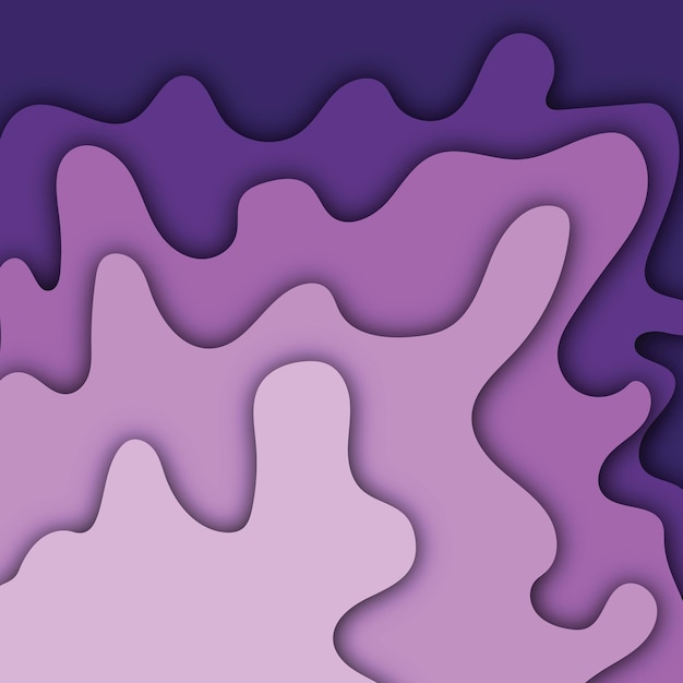 Vector vector papercut purple background