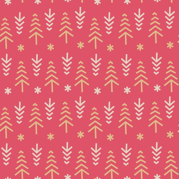 Vector vector pastel angular christmas trees seamless repeat pattern background. surface pattern design.