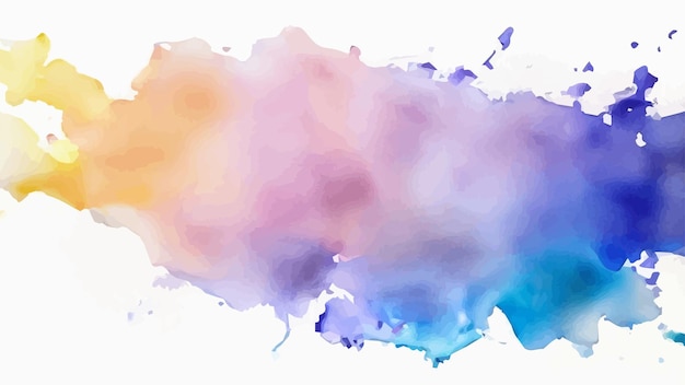 vector Pastel coloured watercolour splatter design