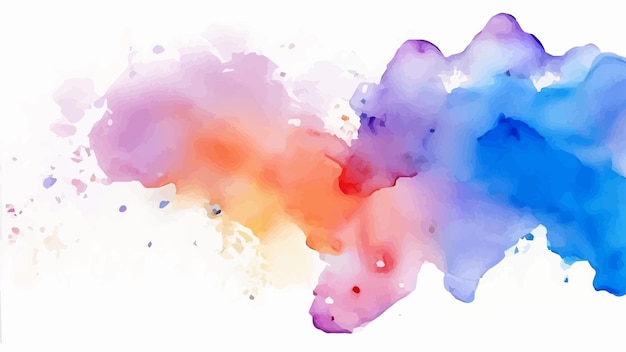 vector Pastel coloured watercolour splatter design