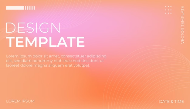 Vector Pastel roze oranje gradiënt wazig vector achtergrond
