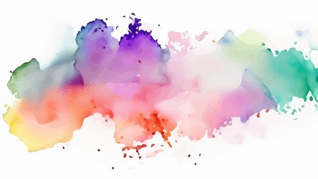 Vector pastelkleurig aquarel splatter ontwerp