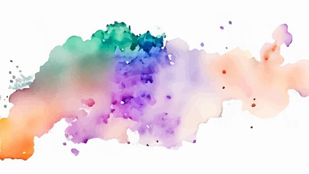 vector Pastelkleurig aquarel splatter ontwerp