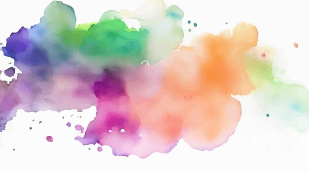 vector Pastelkleurig aquarel splatter ontwerp