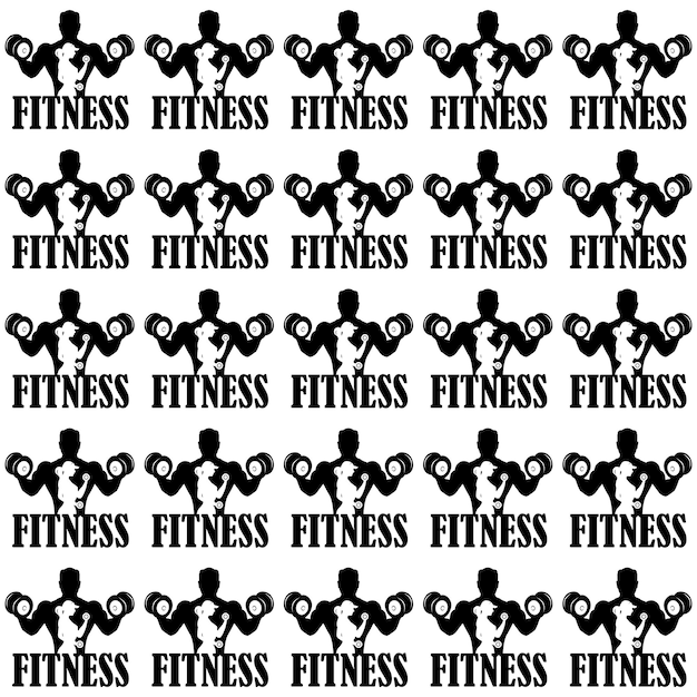 Vector vector patroon fitness-logo