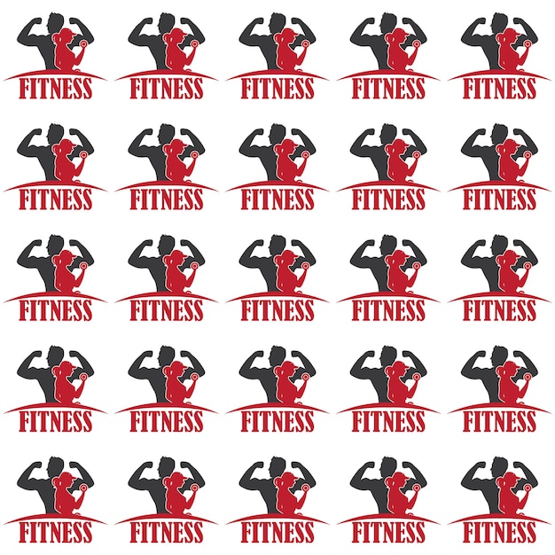 Vector patroon fitness-logo