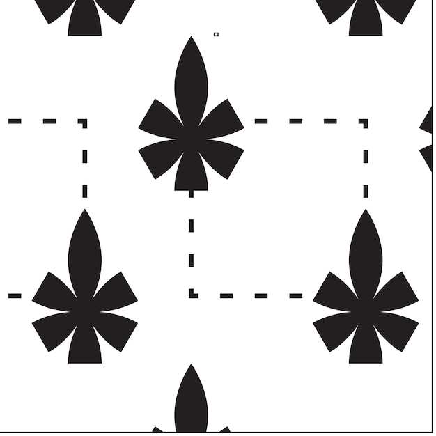 Vector pattern black and white illustrator