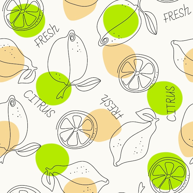 Vector pattern of citrus