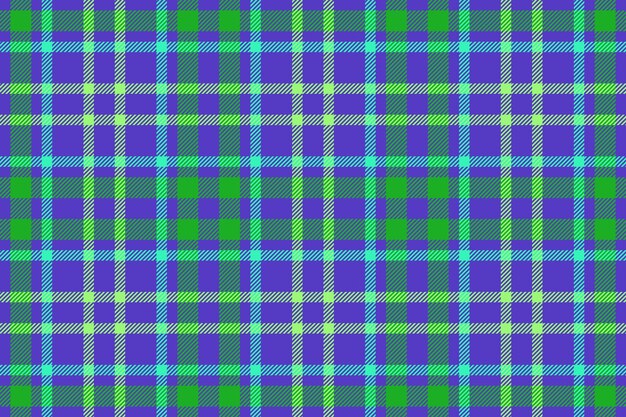 Vector pattern fabric Textile plaid check Tartan seamless texture background