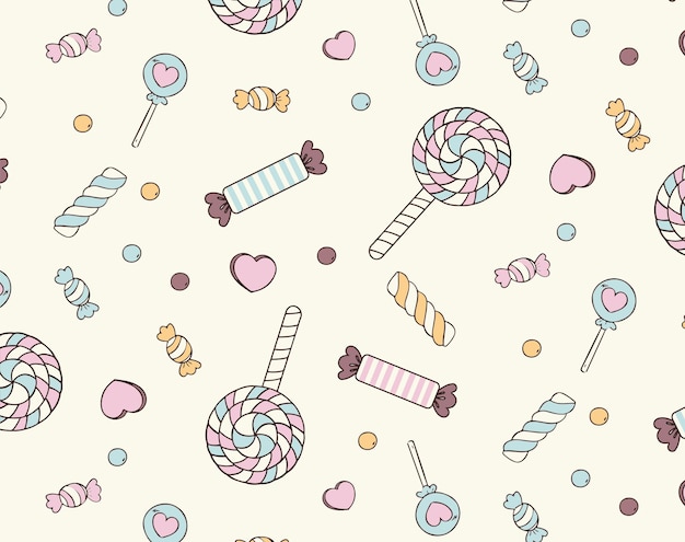 Vector vector pattern print candy