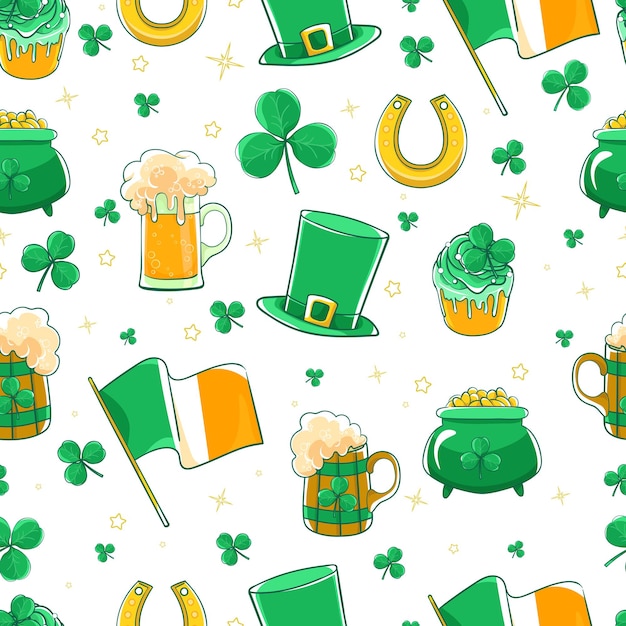 Vector vector pattern saint patricks day