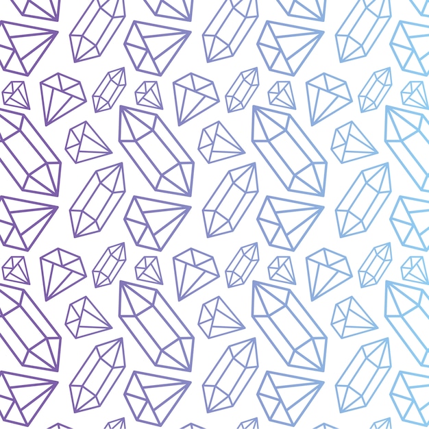 Vector pattern with diamonds