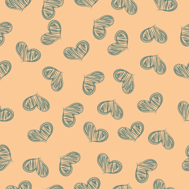 Vector pattern with hearts. Valentine's Day.High quality vector image.