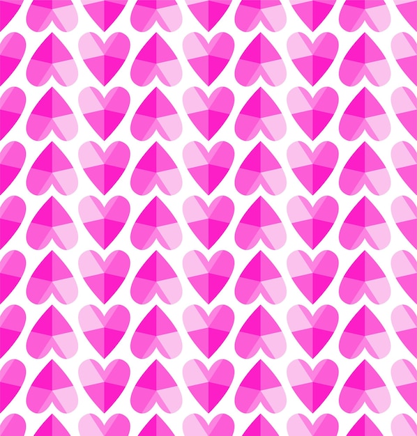 Vector pattern with hearts