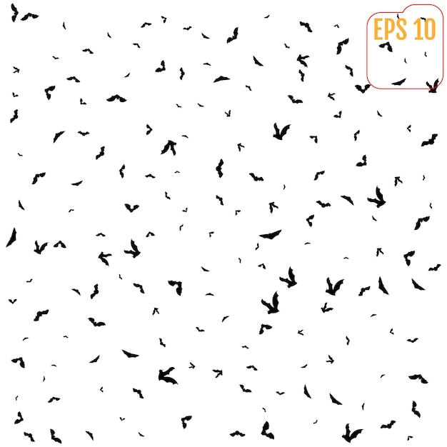 Vector pattern with many bats