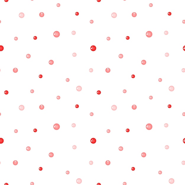 Vector pattern with small pink bubbles on a white background bubbles circles speckles