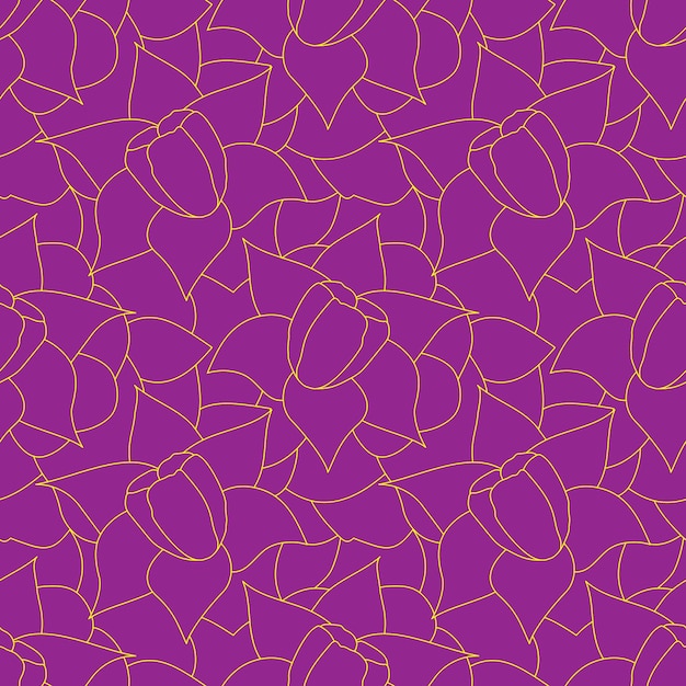 Vector pattern Yellow pattern on purple background