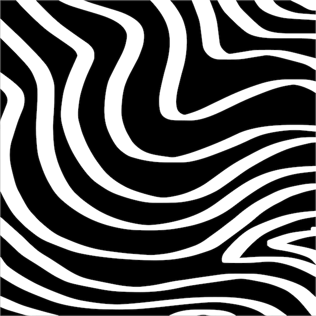 Fondo bianco e nero della zebra del modello di vettore