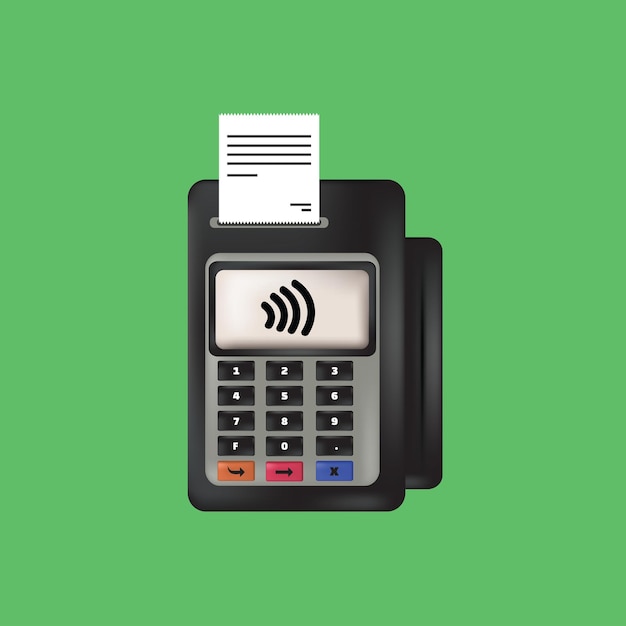 Вектор платежный автомат и кредитная карта