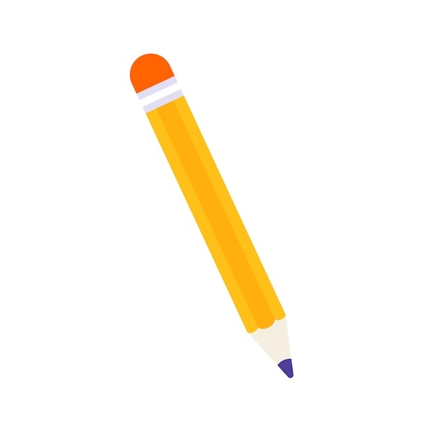 Vector pencil flat icon education element