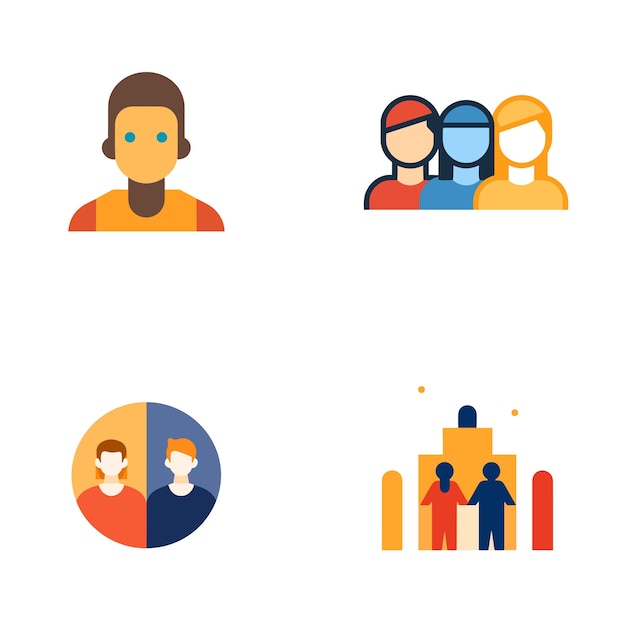 Vector of peoples
