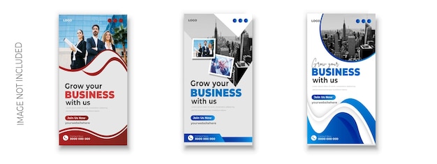 Vector perfect business marketing google banner set