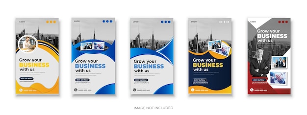Vector perfect business marketing google banner set