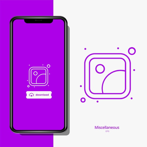 vector phone and miscellaneous icon vector