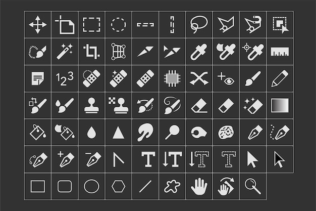 Vector vector photoshop icon sets