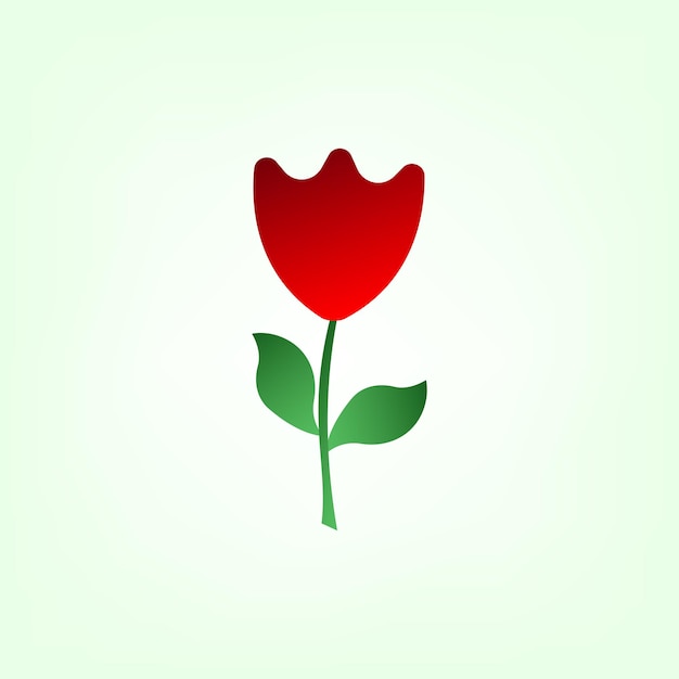 Vector vector picture of a tulip flower tulip vector image of a flower