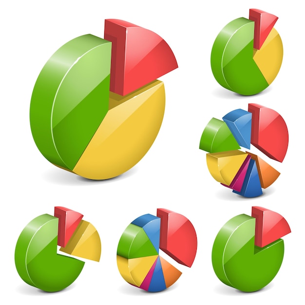 Vector pie charts