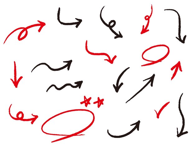 Vector pijl illustratie set