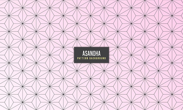 vector pink asanoha pattern background