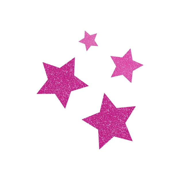 Vector pink glitter vector star pink sparcle amber particles luxury design element