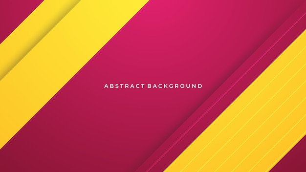 Vector pink and yellow modern wave shape background