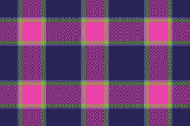 Vector plaid texture Tartan check pattern Textile background fabric seamless