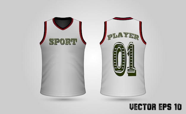 vector plain basketball uniform tshirt